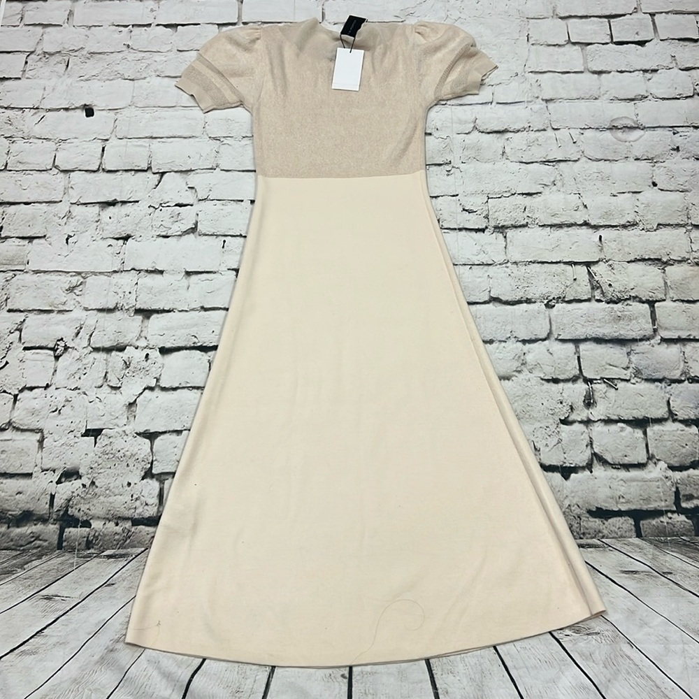 Theory Beige Midi Dress - Picture 8 of 8